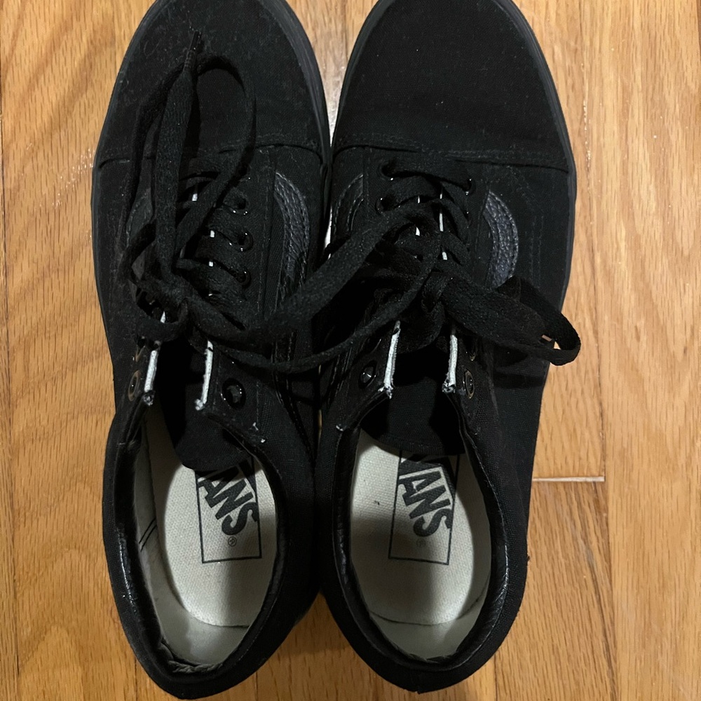 8.5 Vans Old Skool Black Canvas Shoe